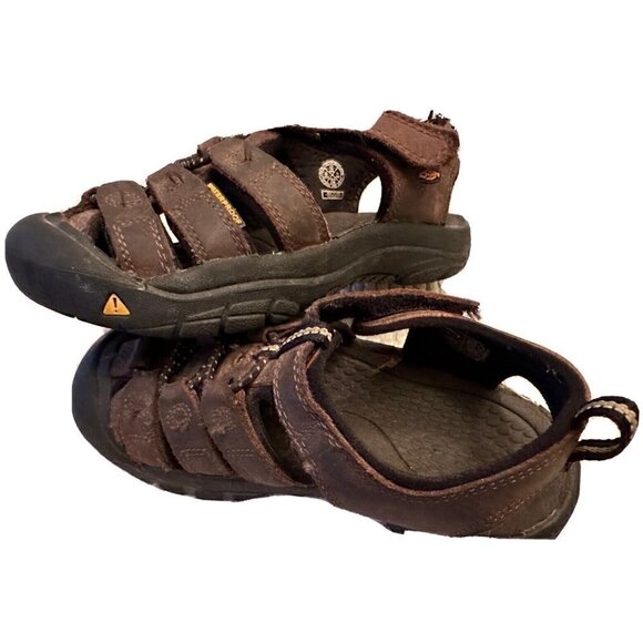 KEEN Toddler Boy Girl 12‎ Targchee II Active Sport Sandals 1009996 Brown Leather - Picture 2 of 8